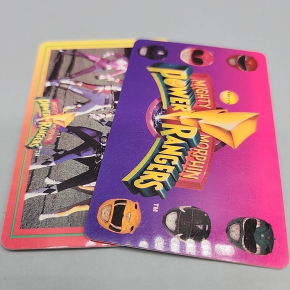 Mighty Morphin Power Rangers 1994 Plastic Wallet Cards - Picture 3 of 3